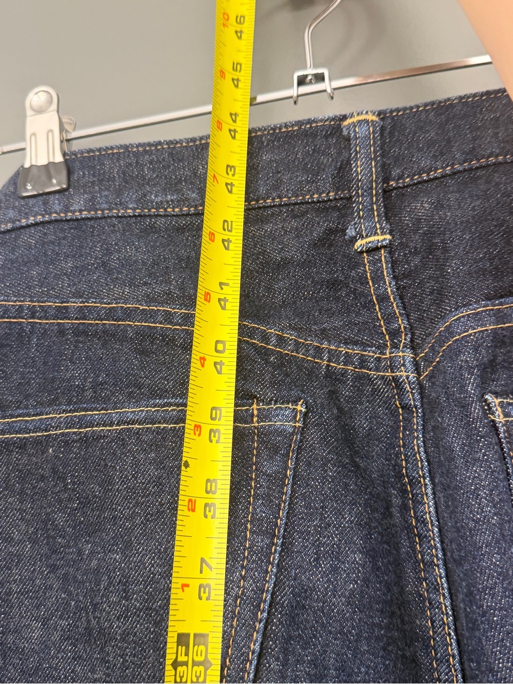 Dark Indigo Straight Jeans with Copper Rivets - Picture 11 of 12